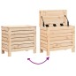 vidaXL Poggiapiedi da Giardino 62x31,5x52 cm Legno Massello di Pino vidaXL Poggiapiedi da Giardino 62x31,5x52 cm Legno Massello di Pino