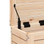 vidaXL Poggiapiedi da Giardino 62x31,5x52 cm Legno Massello di Pino vidaXL Poggiapiedi da Giardino 62x31,5x52 cm Legno Massello di Pino