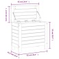 vidaXL Poggiapiedi da Giardino 62x31,5x52 cm Legno Massello di Pino vidaXL Poggiapiedi da Giardino 62x31,5x52 cm Legno Massello di Pino
