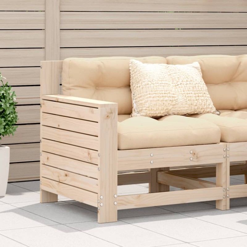 vidaXL Divano senza Braccioli da Giardino 69x62x70,5 cm Massello Pino vidaXL Divano senza Braccioli da Giardino 69x62x70,5 cm Massello Pino