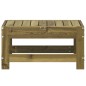 vidaXL Poggiapiedi da Giardino 62x30x32 cm in Legno Impregnato di Pino