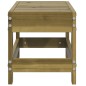 vidaXL Poggiapiedi da Giardino 62x30x32 cm in Legno Impregnato di Pino