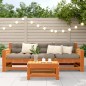 vidaXL Poggiapiedi da Giardino Marrone Cera 62x30x32 cm Massello Pino vidaXL Poggiapiedi da Giardino Marrone Cera 62x30x32 cm Massello Pino