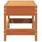 vidaXL Poggiapiedi da Giardino Marrone Cera 62x30x32 cm Massello Pino vidaXL Poggiapiedi da Giardino Marrone Cera 62x30x32 cm Massello Pino