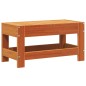 vidaXL Poggiapiedi da Giardino Marrone Cera 62x30x32 cm Massello Pino vidaXL Poggiapiedi da Giardino Marrone Cera 62x30x32 cm Massello Pino