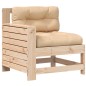 vidaXL Divano Giardino Senza Braccioli con Cuscino Legno Massello Pino vidaXL Divano Giardino Senza Braccioli con Cuscino Legno Massello Pino