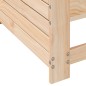 vidaXL Divano Giardino Senza Braccioli con Cuscino Legno Massello Pino vidaXL Divano Giardino Senza Braccioli con Cuscino Legno Massello Pino