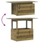 vidaXL Tavolo da Giardino 100x50x75 cm in Legno Impregnato di Pino