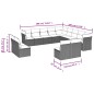 vidaXL Set Divani da Giardino 12 pz con Cuscini Grigio in Polyrattan vidaXL Set Divani da Giardino 12 pz con Cuscini Grigio in Polyrattan