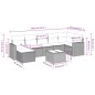 vidaXL Set Divano da Giardino 8 pz con Cuscini Beige in Polyrattan vidaXL Set Divano da Giardino 8 pz con Cuscini Beige in Polyrattan