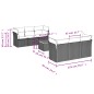 vidaXL Set Divani da Giardino con Cuscini 7pz Nero Polyrattan vidaXL Set Divani da Giardino con Cuscini 7pz Nero Polyrattan