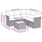 vidaXL Set Divano da Giardino 6 pz con Cuscini Nero in Polyrattan vidaXL Set Divano da Giardino 6 pz con Cuscini Nero in Polyrattan