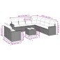 vidaXL Set Divano da Giardino 10 pz con Cuscini Beige in Polyrattan vidaXL Set Divano da Giardino 10 pz con Cuscini Beige in Polyrattan