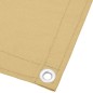 vidaXL Paravento da Balcone Sabbia 75x300 cm 100% Poliestere Oxford vidaXL Paravento da Balcone Sabbia 75x300 cm 100% Poliestere Oxford