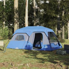 vidaXL Tenda Campeggio 9 Persone Verde Rilascio Rapido Impermeabile