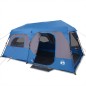 vidaXL Tenda Campeggio 9 Persone Verde Rilascio Rapido Impermeabile