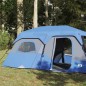 vidaXL Tenda Campeggio 9 Persone Verde Rilascio Rapido Impermeabile