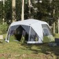 vidaXL Tenda Famiglia con LED 10 Persone Blu Chiaro a Rilascio Rapido