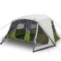 vidaXL Tenda Famiglia con LED 10 Persone Blu Chiaro a Rilascio Rapido