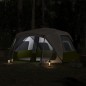 vidaXL Tenda Famiglia con LED 10 Persone Blu Chiaro a Rilascio Rapido