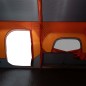 vidaXL Tenda Campeggio 9 Persone Grigio e Arancione Impermeabile