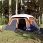 vidaXL Tenda Famiglia LED 6 Persone Grigio/Arancione Rilascio Rapido vidaXL Tenda Famiglia LED 6 Persone Grigio/Arancione Rilascio Rapido