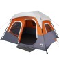 vidaXL Tenda Famiglia LED 6 Persone Grigio/Arancione Rilascio Rapido vidaXL Tenda Famiglia LED 6 Persone Grigio/Arancione Rilascio Rapido