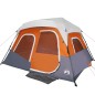 vidaXL Tenda Famiglia LED 6 Persone Grigio/Arancione Rilascio Rapido vidaXL Tenda Famiglia LED 6 Persone Grigio/Arancione Rilascio Rapido