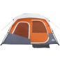 vidaXL Tenda Famiglia LED 6 Persone Grigio/Arancione Rilascio Rapido vidaXL Tenda Famiglia LED 6 Persone Grigio/Arancione Rilascio Rapido