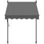 vidaXL Tenda da Sole Retrattile Antracite 150x150 cm Tessuto e Acciaio vidaXL Tenda da Sole Retrattile Antracite 150x150 cm Tessuto e Acciaio