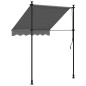 vidaXL Tenda da Sole Retrattile Antracite 150x150 cm Tessuto e Acciaio vidaXL Tenda da Sole Retrattile Antracite 150x150 cm Tessuto e Acciaio