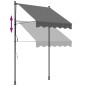 vidaXL Tenda da Sole Retrattile Antracite 150x150 cm Tessuto e Acciaio vidaXL Tenda da Sole Retrattile Antracite 150x150 cm Tessuto e Acciaio