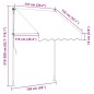 vidaXL Tenda da Sole Retrattile Antracite 150x150 cm Tessuto e Acciaio vidaXL Tenda da Sole Retrattile Antracite 150x150 cm Tessuto e Acciaio