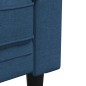 vidaXL Divano Chesterfield a 3 Posti Blu in Tessuto vidaXL Divano Chesterfield a 3 Posti Blu in Tessuto