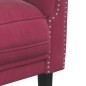 vidaXL Poltrona Rosso Vino in Velluto vidaXL Poltrona Rosso Vino in Velluto