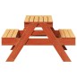 vidaXL Tavolo Picnic Bambini Marrone Cera 88x97x52 cm Massello Pino vidaXL Tavolo Picnic Bambini Marrone Cera 88x97x52 cm Massello Pino