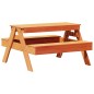 vidaXL Tavolo Picnic Bambini Marrone Cera 88x97x52 cm Massello Pino vidaXL Tavolo Picnic Bambini Marrone Cera 88x97x52 cm Massello Pino