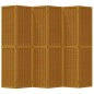 vidaXL Divisorio Ambienti 6 Pannelli Marrone Legno Massello Paulownia vidaXL Divisorio Ambienti 6 Pannelli Marrone Legno Massello Paulownia