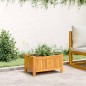 vidaXL Fioriera Giardino con Rivestimento 54x31x30 cm Massello Acacia vidaXL Fioriera Giardino con Rivestimento 54x31x30 cm Massello Acacia