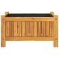 vidaXL Fioriera Giardino con Rivestimento 54x31x30 cm Massello Acacia vidaXL Fioriera Giardino con Rivestimento 54x31x30 cm Massello Acacia