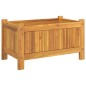 vidaXL Fioriera Giardino con Rivestimento 54x31x30 cm Massello Acacia vidaXL Fioriera Giardino con Rivestimento 54x31x30 cm Massello Acacia