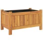 vidaXL Fioriera Giardino con Rivestimento 54x31x30 cm Massello Acacia vidaXL Fioriera Giardino con Rivestimento 54x31x30 cm Massello Acacia