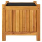 vidaXL Fioriera Giardino con Rivestimento 42x42x40 cm Massello Acacia vidaXL Fioriera Giardino con Rivestimento 42x42x40 cm Massello Acacia