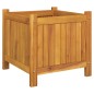 vidaXL Fioriera Giardino con Rivestimento 42x42x40 cm Massello Acacia vidaXL Fioriera Giardino con Rivestimento 42x42x40 cm Massello Acacia