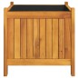 vidaXL Fioriera Giardino con Rivestimento 42x42x40 cm Massello Acacia vidaXL Fioriera Giardino con Rivestimento 42x42x40 cm Massello Acacia