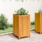 vidaXL Fioriera Giardino con Rivestimento 42x42x75 cm Massello Acacia vidaXL Fioriera Giardino con Rivestimento 42x42x75 cm Massello Acacia