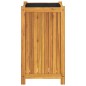 vidaXL Fioriera Giardino con Rivestimento 42x42x75 cm Massello Acacia vidaXL Fioriera Giardino con Rivestimento 42x42x75 cm Massello Acacia