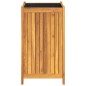 vidaXL Fioriera Giardino con Rivestimento 42x42x75 cm Massello Acacia vidaXL Fioriera Giardino con Rivestimento 42x42x75 cm Massello Acacia