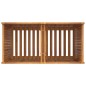 vidaXL Fioriera Giardino con Rivestimento 100x50x100cm Massello Acacia