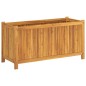 vidaXL Fioriera Giardino con Rivestimento 99,5x38x50cm Massello Acacia